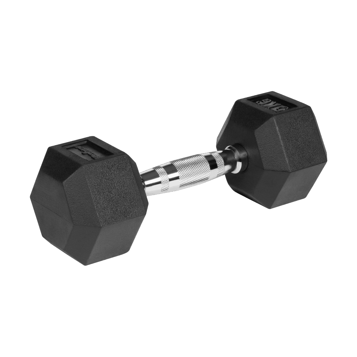 Гантелі Rebel HEX 2x5 кг з чавуну з гумовим покриттям для силових тренувань - Зображення 3