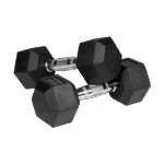 Гумовані чавунні гантелі HEX Rebel 2x6 кг з нековзним покриттям - Зображення 2