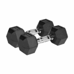 Гантелі Rebel HEX 2x8 кг чавунні з гумовим покриттям для силових тренувань