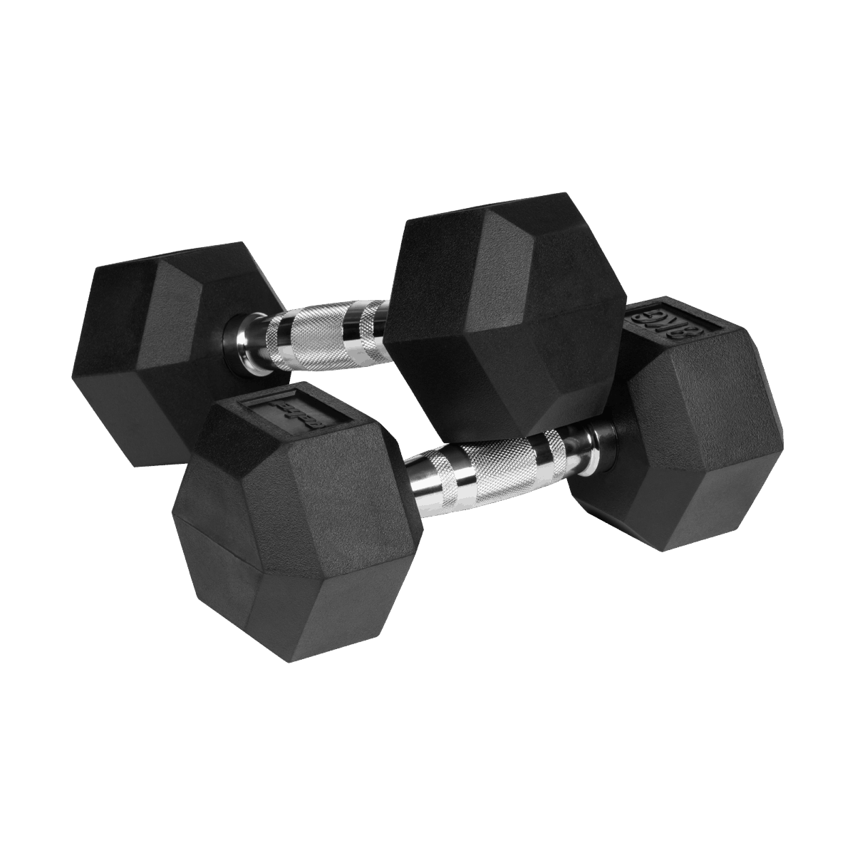 Гантелі Rebel HEX 2x8 кг чавунні з гумовим покриттям для силових тренувань - Зображення 2