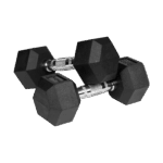 Гантелі Rebel HEX 2x8 кг чавунні з гумовим покриттям для силових тренувань - Зображення 2