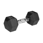 Гантелі HEX Rebel Active 2x9 кг з гумовим покриттям та чавунною основою - Зображення 3
