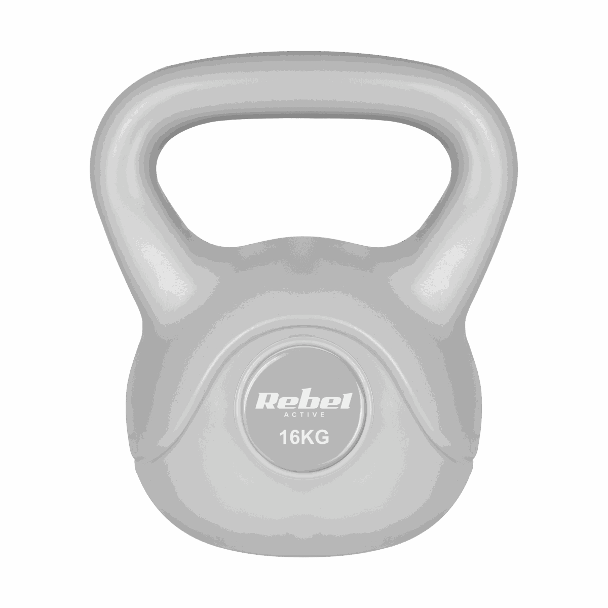 Гіря бітумінозна Rebel ACTIVE 16 кг сіра для силових тренувань - Зображення 2
