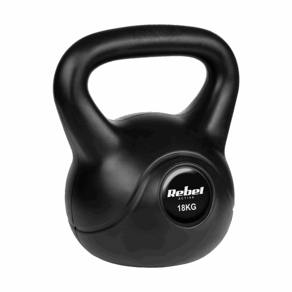 Гіря бітумінозна Rebel RBA-2319 ACTIVE 18 кг для силових тренувань