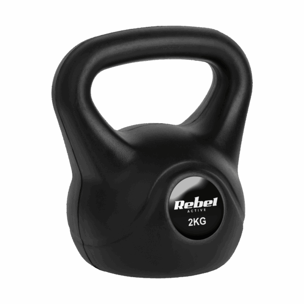 Гиря бітумінозна Rebel RBA-2311 ACTIVE 2 кг для ефективних силових тренувань