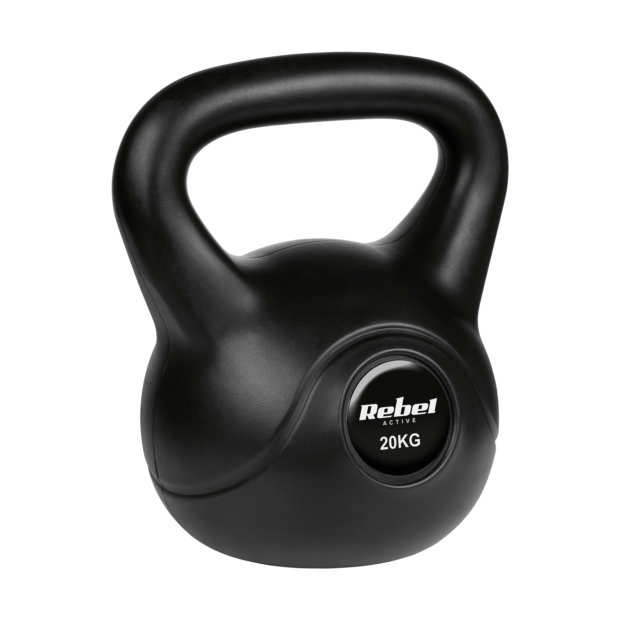 kettlebell-bitumiczny-20-kg-rebel-active-dfe59e0df93540ac890dfdc092640f6a-63a346a1 Гіря бітумінозна Rebel ACTIVE 20 кг з ПВХ покриттям і ергономічною ручкою - Зображення 1
