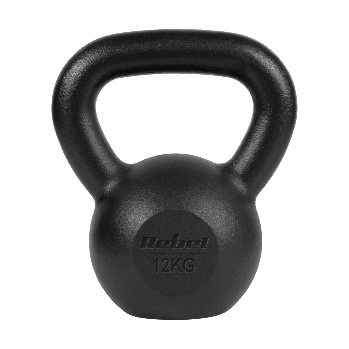 Чавунна гиря Rebel Active 12 кг з ергономічною ручкою і плоским дном - Зображення 2
