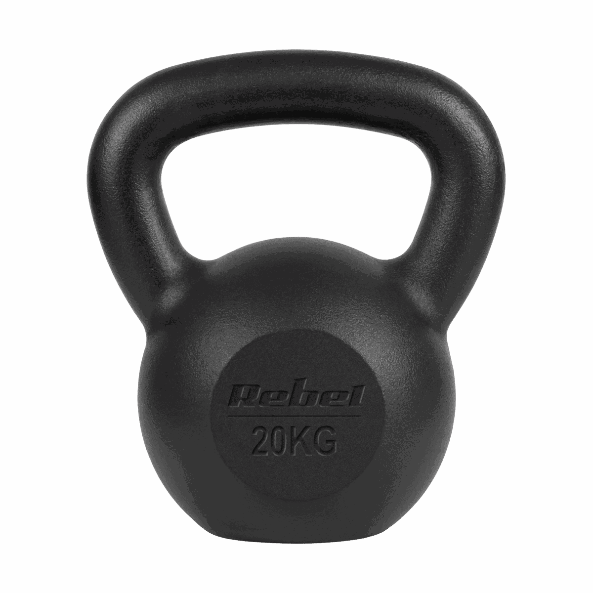Чавунна гиря Rebel Active 20 кг з ергономічною ручкою і плоским дном - Зображення 2