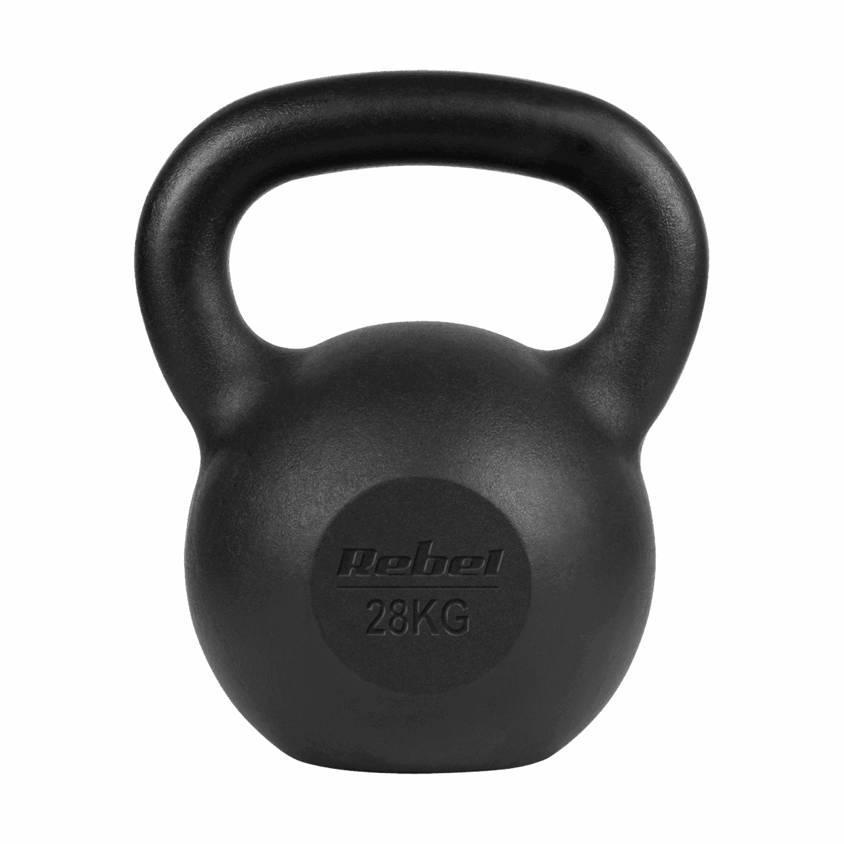 Чавунна гиря Rebel ACTIVE 28 кг з ергономічною ручкою та плоским дном - Зображення 2