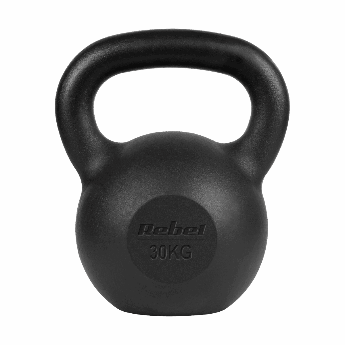 Чавунна гиря Rebel ACTIVE 30 кг з ергономічною ручкою та плоским дном - Зображення 2