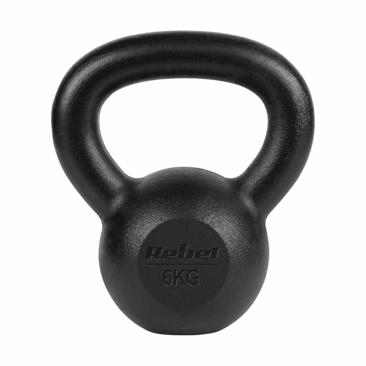 Чавунна гиря Rebel ACTIVE 6 кг з ергономічною ручкою для силових тренувань - Зображення 2