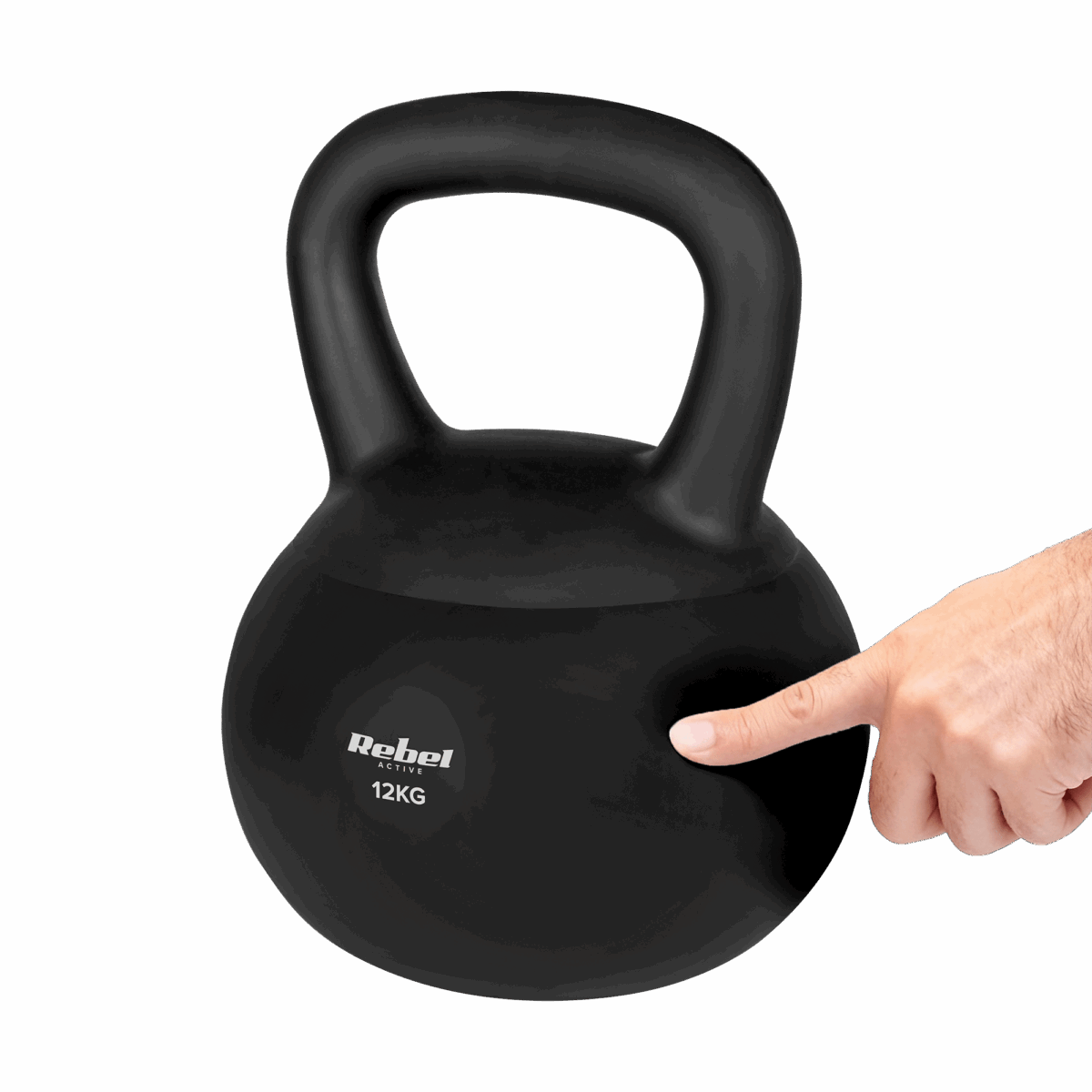 М'яка вінілова гиря Rebel Active 12 кг з піщаним наповнювачем - Зображення 4