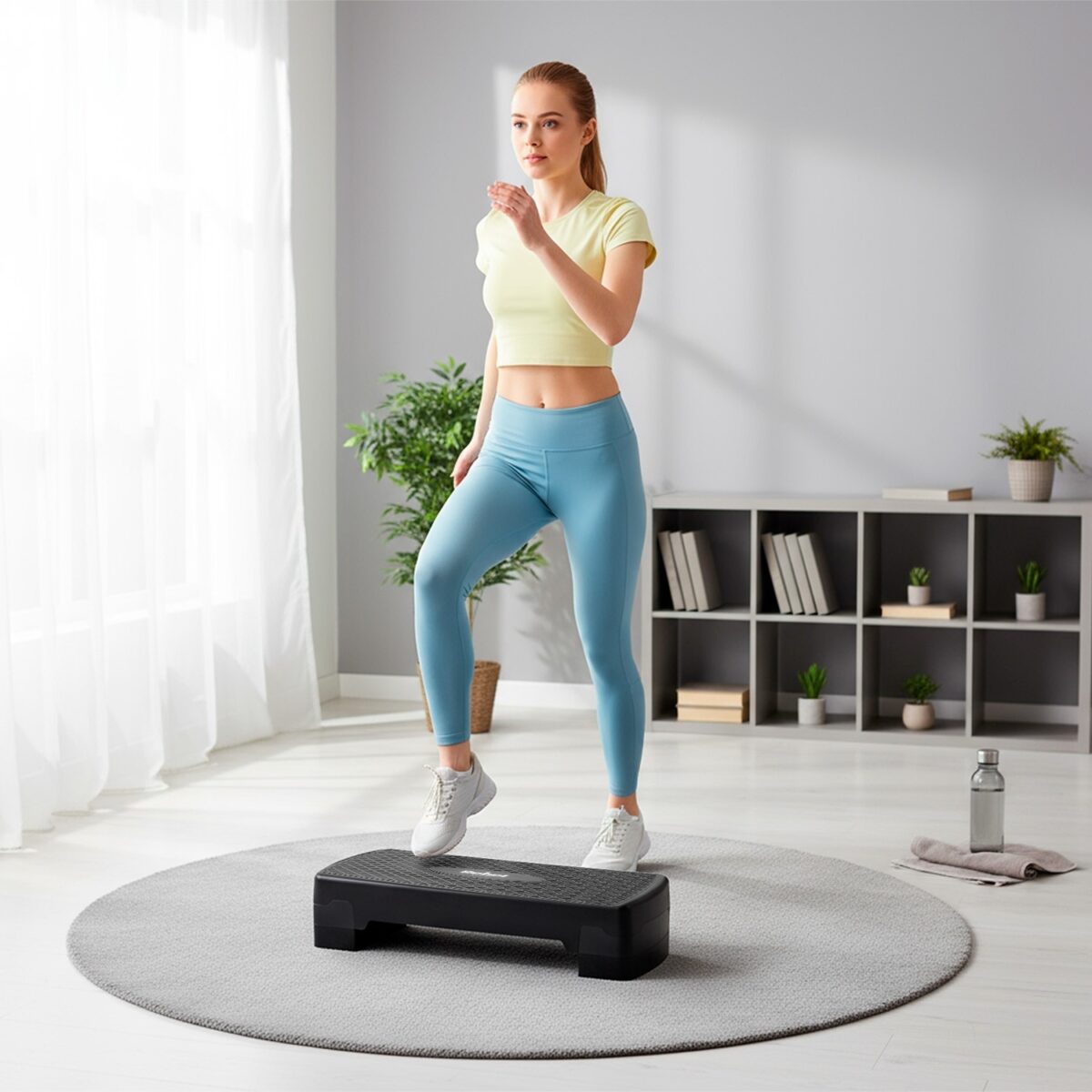 Степ-платформа REBEL ACTIVE RBA-3228-BK 2 рівні, 68 см, чорний - Зображення 6