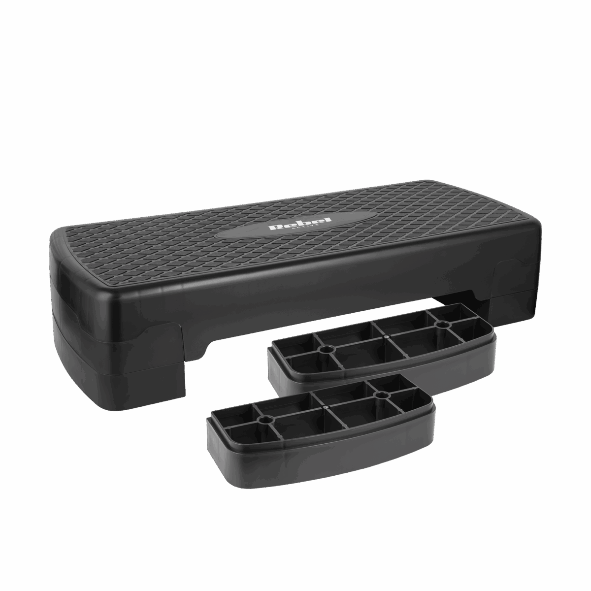 Степ-платформа REBEL ACTIVE RBA-3227-BK 3 рівні, 68 см, чорний - Зображення 4