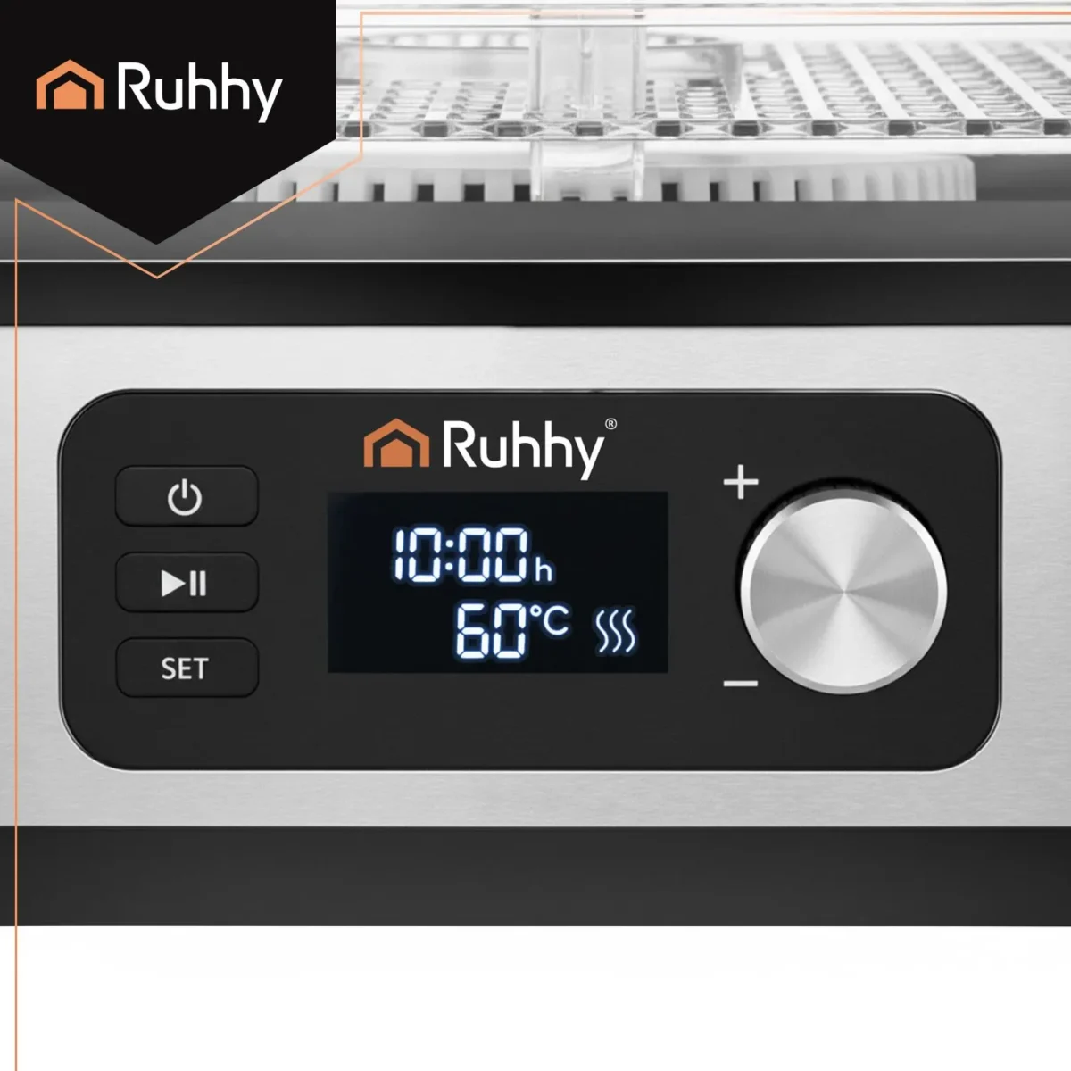 Сушарка для грибів, фруктів та овочів Ruhhy 25928 з LCD-дисплеєм та таймером - Зображення 9