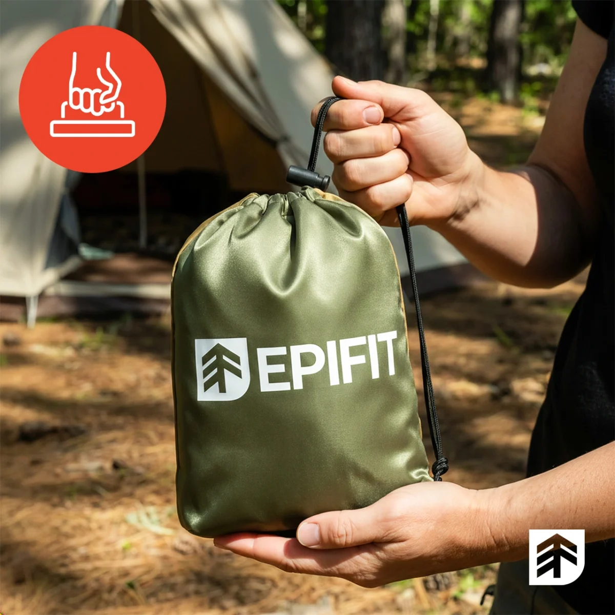 Гамак туристичний EPIFIT CALM300 114261. двомісний.  до 200 кг - Зображення 7