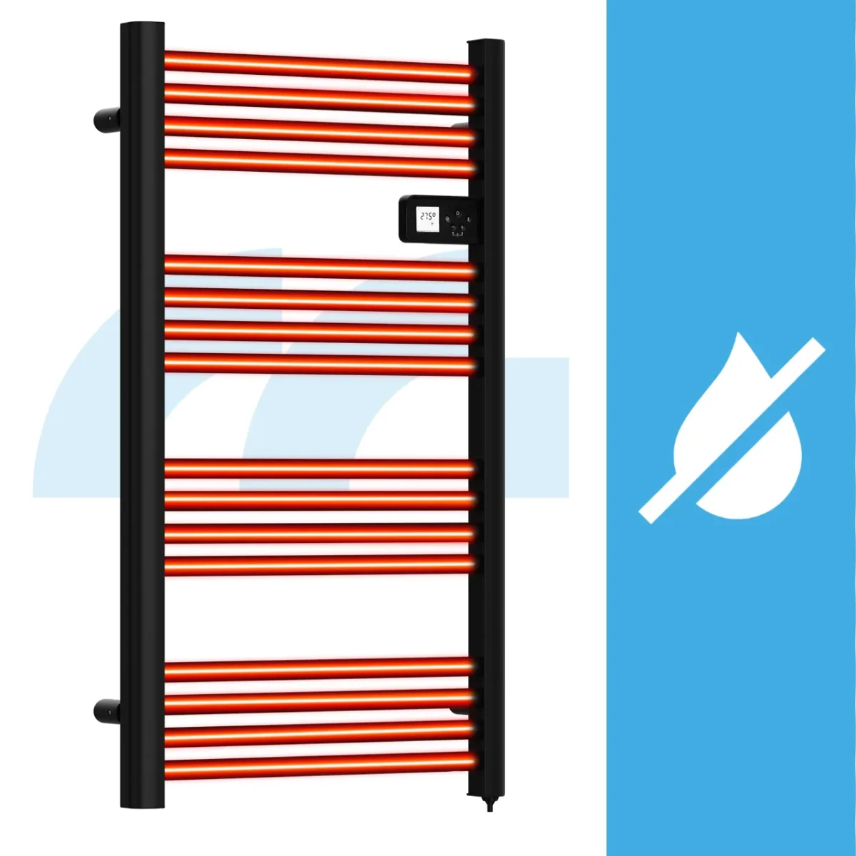 Електричний обігрівач для ванної Maltec BH500W-BL 112040 500 Вт, з LCD-дисплеєм - Зображення 7