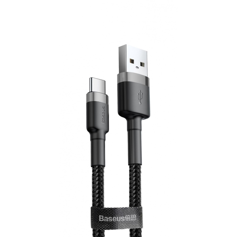 5225323172_w640_h640_kabel-baseus-cafule Кабель Baseus Cafule Type-C 3A (1m) black - Зображення 1