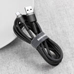 Кабель Baseus Cafule Type-C 3A (1m) black - Зображення 2