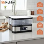 Сушарка для грибів, фруктів та овочів Ruhhy 25928 з LCD-дисплеєм та таймером - Зображення 4