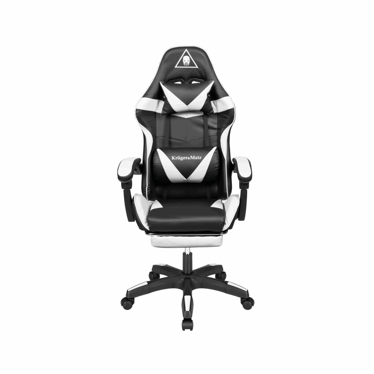 Геймерське Крісло Kruger&amp GX-150 чорно-біле KM0790-BW - Зображення 3