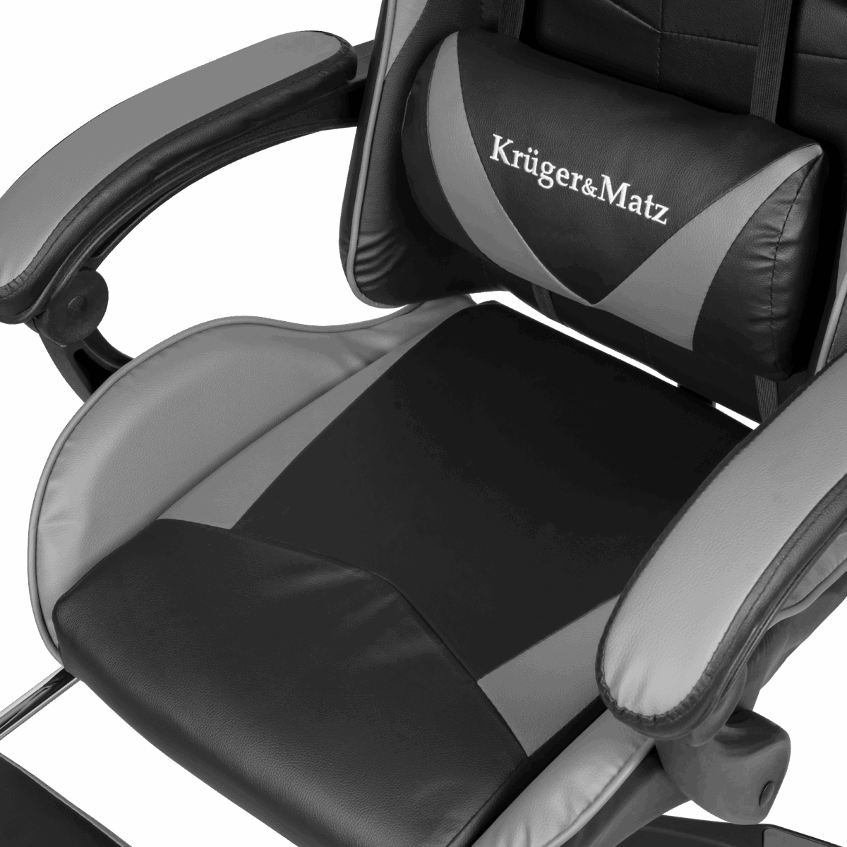 Ігрове Крісло Kruger&amp GX-150 чорно-сірий KM0790-G - Зображення 9