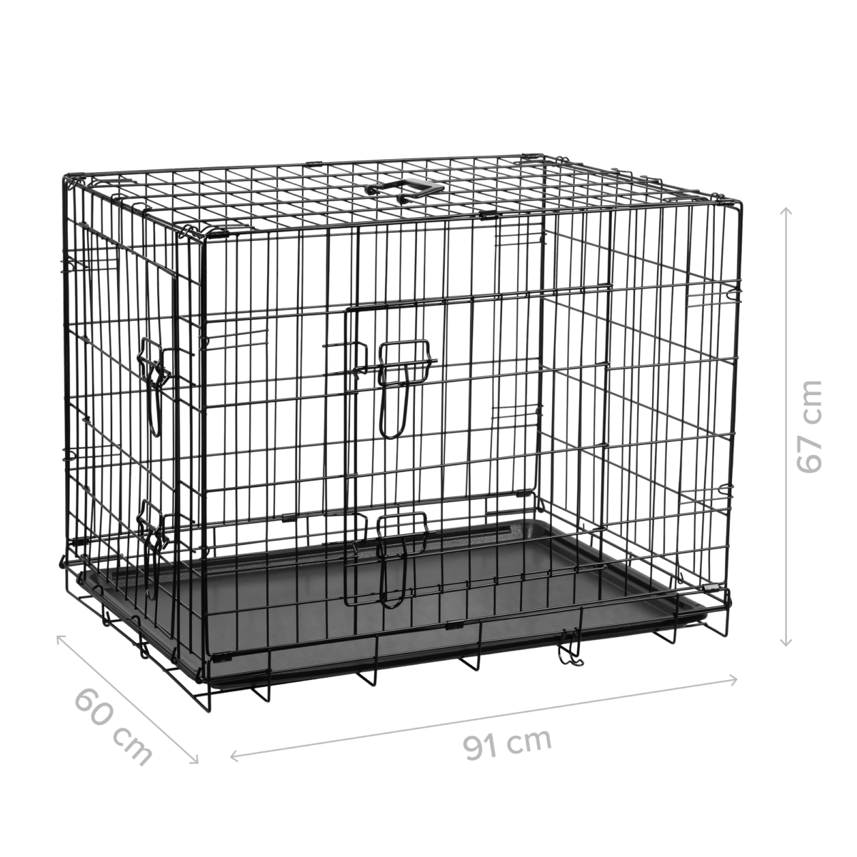 Металева клітка для собак, манеж REBEL RA-1203 ANIMALS, розмір XL - Зображення 6