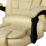 Крісло офісне Malatec 23287 з підніжкою, кремове - Зображення 9