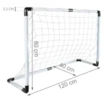 Дитяча футбольна брамка Trizand 120×80 см, набір - Зображення 4