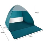 Пляжний намет Trizand 23479 саморозкладний 200×150×110 см - Зображення 3