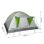 Намет туристичний Trizand Montana 4-місний 200×200 см 5000 мм - Зображення 2