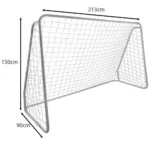 Сітка для металевих футбольних воріт Trizand 213x150x90 см - Зображення 3