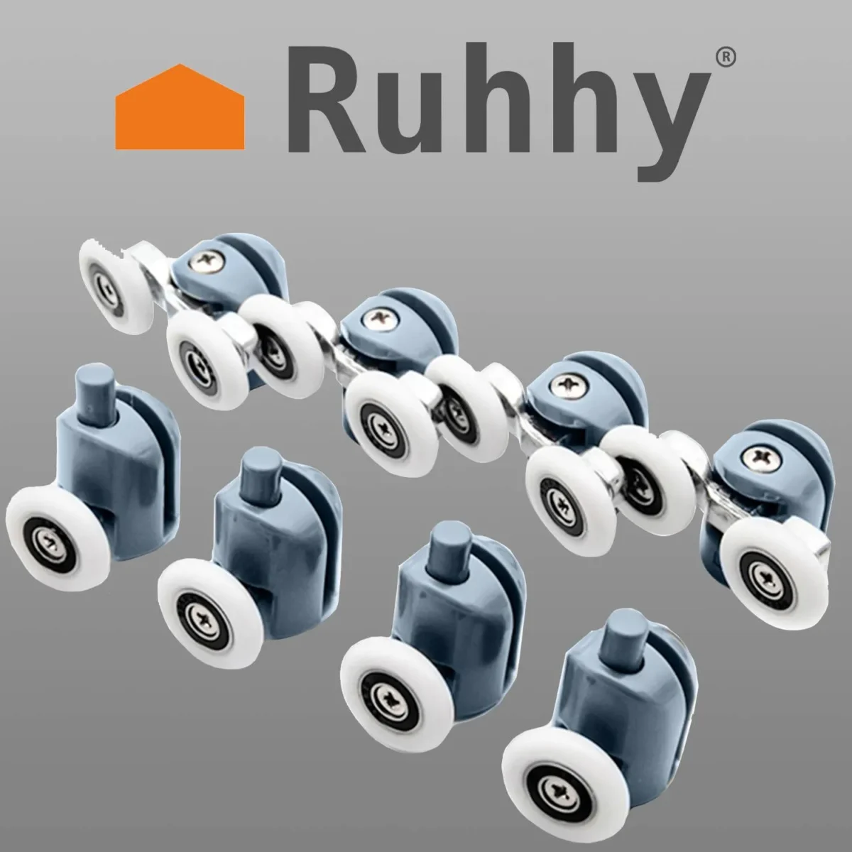 Комплект роликів для душової кабіни Ruhhy KK9646, 8 шт. - Зображення 2