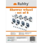 Комплект роликів для душової кабіни Ruhhy KK9646, 8 шт. - Зображення 3