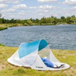 Пляжний намет Maxi Pop Up 220x120x90 см синьо-сірий 10182 - Зображення 7