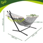 Гамак Gardlov 200x150 см на сталевому стелажі, до 250 кг - Зображення 3