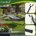 Гамак Gardlov 200x150 см на сталевому стелажі, до 250 кг - Зображення 4