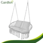 Подвійна гойдалка «лелече гніздо» Gardlov сіра 133×81 см - Зображення 7