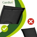 Набір садових крісел Gardlov 4 шт, чорні, сталева рама - Зображення 12
