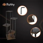 Підлогова стійка для квітів RUHHY 107 см, 5 рівнів, метал - Зображення 9
