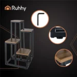 Підлогова стійка для квітів Ruhhy 25997 4-рівневий, 69 см, loft - Зображення 12