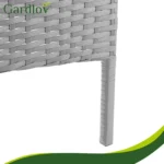 Комплект садових меблів Gardlov 26910 з техноротангу сірий - Зображення 17