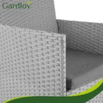 Комплект садових меблів Gardlov 26910 з техноротангу сірий - Зображення 15