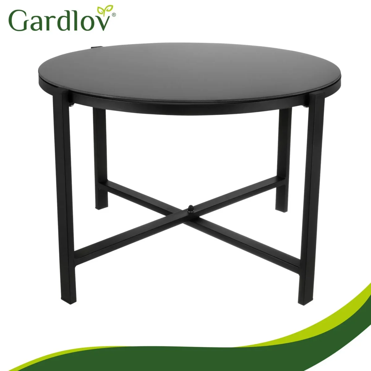 Комплект меблів для балкона Gardlov 4 елементи чорний - Зображення 7