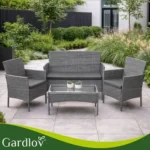 Садові меблі Gardlov 26907 ротанг антрацит 95×53×29 см - Зображення 11