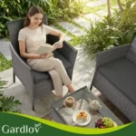 Садові меблі Gardlov 26907 ротанг антрацит 95×53×29 см - Зображення 12