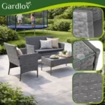 Садові меблі Gardlov 26907 ротанг антрацит 95×53×29 см - Зображення 5