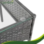 Садові меблі Gardlov 26907 ротанг антрацит 95×53×29 см - Зображення 8
