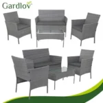 Садові меблі Gardlov 26907 ротанг антрацит 95×53×29 см - Зображення 9