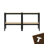 Стелаж складський Bigstren чорний 150×75×30 см - Зображення 8